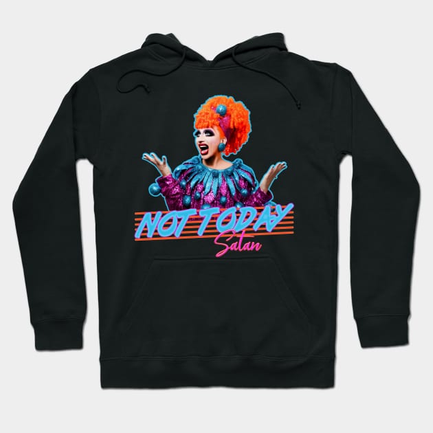 not today satan Hoodie by chidees